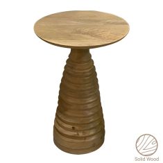 Βοηθητικό τραπέζι Souler Inart φυσικό μασίφ mango ξύλο Φ38x56εκ |  Τραπεζάκια βοηθητικά στο espiti