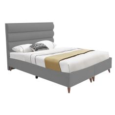 Κρεβάτι διπλό Luxe pakoworld με αποθηκευτικό χώρο ανθρακί ύφασμα 160x200εκ |  Κρεβάτια στο espiti