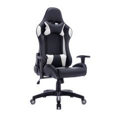 Καρέκλα γραφείου gaming Hartley pakoworld pu μαύρο-λευκό 67x57x139εκ |  Καρέκλες γραφείου στο espiti