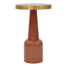 Βοηθητικό τραπέζι Easyful Inart σάπιο μήλο-χρυσό μέταλλο Φ40x65εκ |  Τραπεζάκια βοηθητικά στο espiti