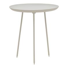 Βοηθητικό τραπέζι Flaz Inart λευκό μέταλλο Φ46x50εκ |  Τραπεζάκια βοηθητικά στο espiti