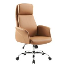 Καρέκλα γραφείου διευθυντή Derjio pakoworld καφέ pu 68x66x115εκ |  Καρέκλες γραφείου στο espiti