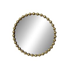 Καθρέπτης Poppens Inart χρυσό μέταλλο 83.5x4.5x83.5εκ |  Καθρέπτες στο espiti