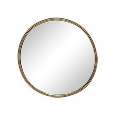 Καθρέπτης Mazforn Inart χρυσό μέταλλο 80x2.5x80εκ |  Καθρέπτες στο espiti