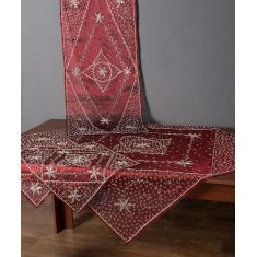 Καρέ (100cm x 100cm) Ερατώ Μπορντώ 5206978016851 SilkFashion |  Τραπεζομάντηλα στο espiti