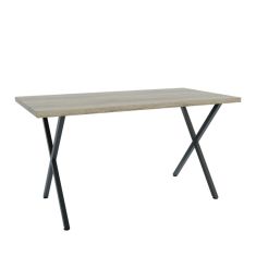 Τραπέζι Houston Σονόμα-Μαύρο 160x80x77cm AlphaB2B |  Τραπέζια στο espiti