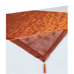 Καρέ (90cm x 90cm) 0001061A Κεραμιδί 5206978162510 SilkFashion |  Τραπεζομάντηλα στο espiti