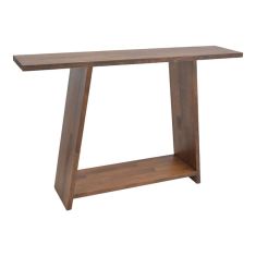 Κονσόλα Edgar pakoworld φυσικό ξύλο πεύκου 30mm καρυδί 139x29x90εκ |  Συρταριέρες -Κονσόλες στο espiti