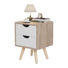 ΚΟΜΟΔΙΝΟ DINKL HM2472.04 ΜΕΛΑΜΙΝΗ- 2 ΣΥΡΤΑΡΙΑ ΣΟΝΑΜΑ-ΛΕΥΚΟ 29,7x29,7x45Υεκ |  Κομοδίνα στο espiti