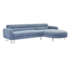 ΚΑΝΑΠΕΣ ΓΩΝΙΑ ΑΝΑΣΤΡ. FLYER HM6072.06 MIST BLUE ΥΦΑΣΜΑ-ΜΕΤΑΛ.ΠΟΔΙΑ 285x86-172x74Υεκ |  Καναπέδες γωνιακοί στο espiti