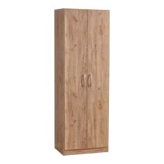 Ντουλάπα Jonar pakoworld δίφυλλη oak μελαμίνης 60x42x180εκ |  Ντουλάπες ρούχων στο espiti