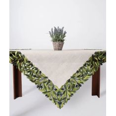 Τραπεζοκαρέ 2353 (135cm x 135cm) μαύρη ελιά 5206978157998 SilkFashion |  Τραπεζομάντηλα στο espiti