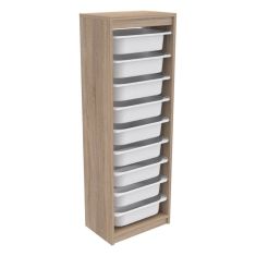 ΣΥΡΤΑΡΙΕΡΑ SANI HM18203.03 ΜΕΛΑΜΙΝΗ SONAMA-9 ΛΕΥΚΑ ΣΥΡΤΑΡΙΑ P.E. 45,5x29,6x125Υ |  Συρταριέρες -Κονσόλες στο espiti