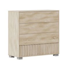 Συρταριέρα Bruse pakoworld μελαμίνη σε sonoma-oak απόχρωση 96.7x40.5x92.9εκ |  Επιπλα στο espiti