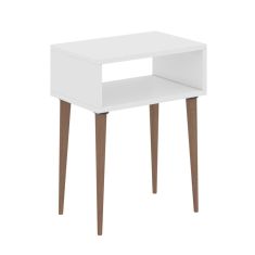 ΚΟΜΟΔΙΝΟ TODD HM18183.01 ΜΕΛΑΜΙΝΗ ΛΕΥΚΗ-ΠΟΔΙΑ ΣΕ ΦΥΣΙΚΟ 45x30x58Υεκ. |  Κομοδίνα στο espiti