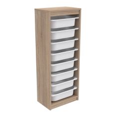 ΣΥΡΤΑΡΙΕΡΑ SANI HM18201.03 ΜΕΛΑΜΙΝΗ SONAMA-ΛΕΥΚΑ ΣΥΡΤΑΡΙΑ P.E. 45,5x29,6x118,5Υεκ |  Συρταριέρες -Κονσόλες στο espiti