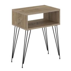 ΚΟΜΟΔΙΝΟ TODD HM18184.04 ΜΕΛΑΜΙΝΗ ΦΥΣΙΚΟ ΞΥΛΟΥ-ΜΕΤΑΛ.ΜΑΥΡΑ ΠΟΔΙΑ 45x30x58Υεκ. |  Κομοδίνα στο espiti