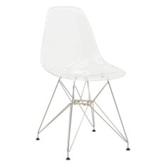 Καρέκλα Adelle pakoworld PP διάφανο-inox πόδι 46x55x81εκ |  Καρέκλες στο espiti