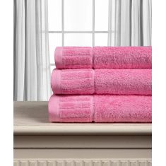 Βαμβακερή πετσέτα ΜΕΛΩΔΙΑ 600gsm (50cm x 100cm) Pink 5206978164026 SilkFashion |  Σετ Πετσέτες στο espiti