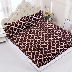 Fleece σεντόνι με λάστιχο και μαξιλαροθήκες (180cm x 200cm + 25cm) σχέδιο 3 5206978082610 SilkFashion |  Σεντόνια Υπέρδιπλα / King Size στο espiti
