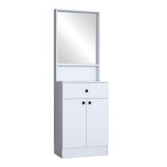 Έπιπλο εισόδου Rockder pakoworld λευκό μελαμίνης 60x35.5x182.8εκ |  Επιπλα στο espiti
