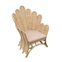 Πολυθρόνα Fragia Inart με μπεζ μαξιλάρι-φυσικό rattan 103x90x120εκ |  Πολυθρόνες σαλονιού στο espiti