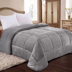 ΚΟΥΒΕΡΤΟΠΑΠΛΩΜΑ ΜΟΝΟ 160X240 ADAM HOME (805) GREY |  Κουβερτοπαπλώματα  στο espiti