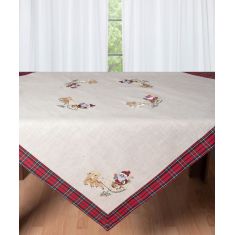 χριστουγεννιάτικο τραπεζοκαρέ ( 140cm x 140cm) 9036 5206978164934 SilkFashion |  Χριστουγεννιάτικα Τραπεζομάντηλα  στο espiti