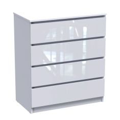 Συρταριέρα Dicama pakoworld mdf σε λευκη glossy απόχρωση 85.5x47x98εκ |  Συρταριέρες -Κονσόλες στο espiti