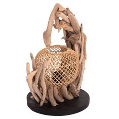 ΕΠΙΤΡΑΠΕΖΙΟ ΔΙΑΚΟΣΜΗΤΙΚΟ ΦΩΤΙΣΤΙΚΟ ASHIN HM4438 DRIFTWOOD--RATTAN 30x30x49Υεκ. |  Επιτραπέζια στο espiti