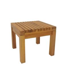 Τραπεζάκι ξαπλώστρας Poly pakoworld teak ξύλο σε φυσική απόχρωση 35x35x30εκ |  Τραπέζια κήπου στο espiti