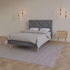 Κρεβάτι Fortuna Γκρι 140x200cm AlphaB2B |  Κρεβάτια στο espiti