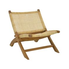 Πολυθρόνα Jerenze pakoworld φυσικό teak ξύλο-φυσικό rattan 65x78x68εκ |  Πολυθρόνες σαλονιού στο espiti
