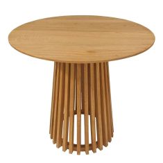 Τραπέζι μπαρ Kenda pakoworld mindi ξύλο σε φυσική απόχρωση Φ60x90εκ |  Τραπέζια στο espiti