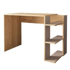 Γραφείο εργασίας Toska pakoworld σε oak- sandstone απόχρωση 114x56x76εκ |  Γραφεία στο espiti