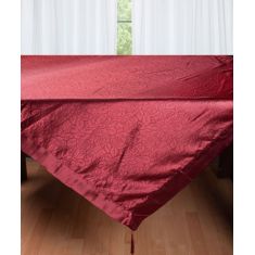 Σατέν τραπεζομάντηλο 2009 λουλούδι (160cm x 260cm) μπορντώ 5206978061561 SilkFashion |  Τραπεζομάντηλα στο espiti