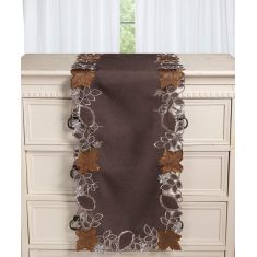 Τραβέρσα 19315 (38cm x 172cm) καφέ 5206978166273 SilkFashion |  Τραπεζομάντηλα στο espiti
