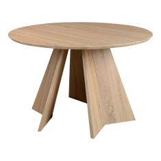 Τραπέζι Bibble pakoworld MDF σε φυσική απόχρωση Φ120x76εκ |  Τραπέζια στο espiti