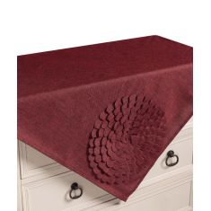 Καρέ 538 (85cm x 85cm) μπορντώ 5206978017322 SilkFashion |  Τραπεζομάντηλα στο espiti