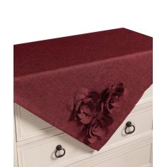 Τραπεζοκαρέ 558 (130cm x 130cm) μπορντώ  5206978166440 SilkFashion |  Τραπεζομάντηλα στο espiti