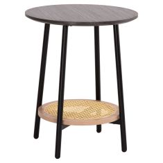ΒΟΗΘΗΤΙΚΟ ΤΡΑΠΕΖAKI SEWELL HM18034 MDF ΣΕ ZEBRANO-ΜΕΤΑΛΛΙΚΑ ΠΟΔΙΑ-WICKER Φ45x55Υεκ |  Τραπέζια στο espiti