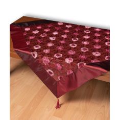 Τούλινο καρέ 264-17 (85cm x 85cm) μπορντώ  5206978017520 SilkFashion |  Τραπεζομάντηλα στο espiti
