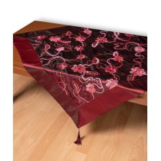 Σατέν τραπεζοκαρέ A11 (120cm x 120cm) μπορντώ   5206978166648 SilkFashion |  Τραπεζομάντηλα στο espiti