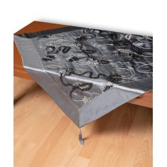 Σατέν τραπεζοκαρέ A11 (120cm x 120cm) γκρί   5206978166686 SilkFashion |  Τραπεζομάντηλα στο espiti