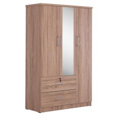 ΝΤΟΥΛΑΠΑ ΜΕ ΚΑΘΡΕΦΤΗ & ΣΥΡΤΑΡΙΑ JARRY HM2485.11 SONAMA OAK ΜΕΛΑΜΙΝΗ 119x48x183Υεκ |  Ντουλάπες ρούχων στο espiti