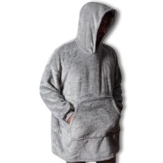 Πόντσο-κουβέρτα (One size) γκρί 5206978074141 SilkFashion |  Κουβέρτες fleece Υπέρδιπλες στο espiti
