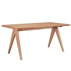 Τραπέζι Winslow pakoworld ξύλο rubberwood σε ανοιχτό καρυδί χρώμα 200x100x75εκ |  Τραπέζια στο espiti