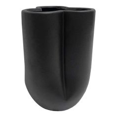 ΕΠΙΤΡΑΠΕΖΙΟ ΚΕΡΑΜΙΚΟ ΔΙΑΚΟΣΜΗΤΙΚΟ GLAΖΕ HM4613.02 ΜΑΥΡΟ ΜΑΤ Φ16x22Υεκ |  Επιπλα στο espiti