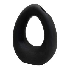ΕΠΙΤΡΑΠΕΖΙΟ ΚΕΡΑΜΙΚΟ ΔΙΑΚΟΣΜΗΤΙΚΟ ELLIPTO HM4644.02 ΜΑΥΡΟ ΜΑΤ 16,5x9x20Υεκ |  Επιπλα στο espiti