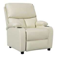 Πολυθρόνα relax με ποτηροθήκη Gartia pakoworld pu σε κρεμ απόχρωση 79x94x102εκ |  Πολυθρόνες σαλονιού στο espiti